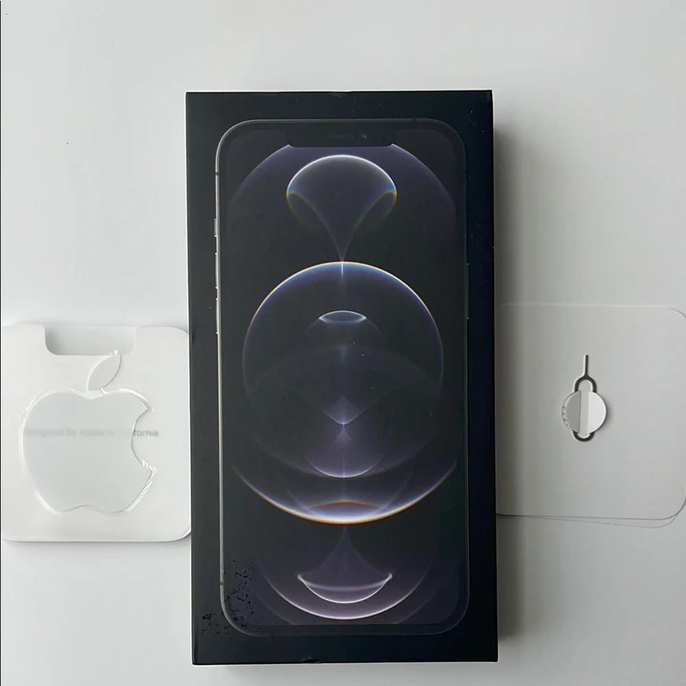 Apple iPhone Box with Black and White Accents